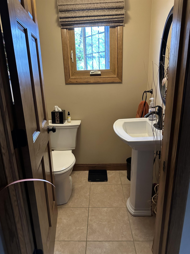 the kitchen